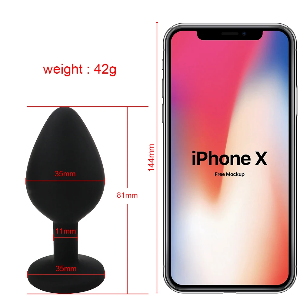 S/M/L 100%Silicone Butt Plug Anal Plugs Unisex Sex Stopper 3 Different Size Adult Toys for Men/Women Anal Trainer For Couples SM - Image 17