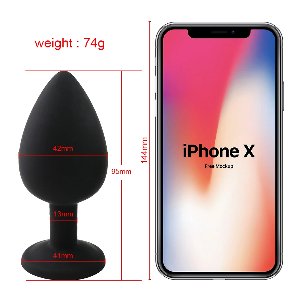 S/M/L 100%Silicone Butt Plug Anal Plugs Unisex Sex Stopper 3 Different Size Adult Toys for Men/Women Anal Trainer For Couples SM - Image 7