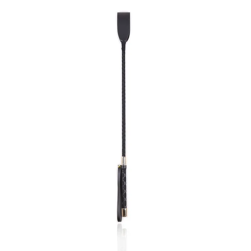 60CM Black PU Leather Spanking Paddle Long Whip Flirting Slave BDSM Bondage Flogger Sex Toys For Woman G Spot Sex Shop - Image 2
