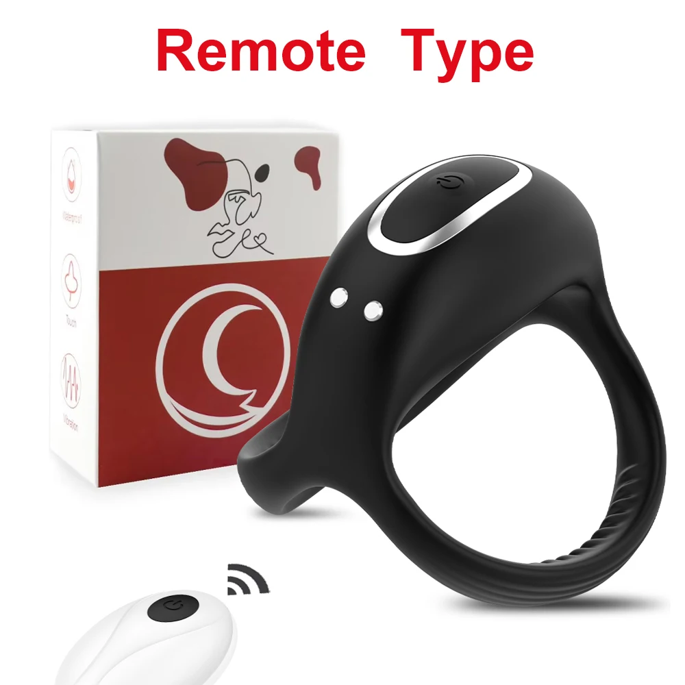 Male Silicone Penis Ring Wireless Ultra Soft CockRing 10 Vibration for Erection Enhancing Time Delay Ejaculation Sex Toy for Men - Image 8
