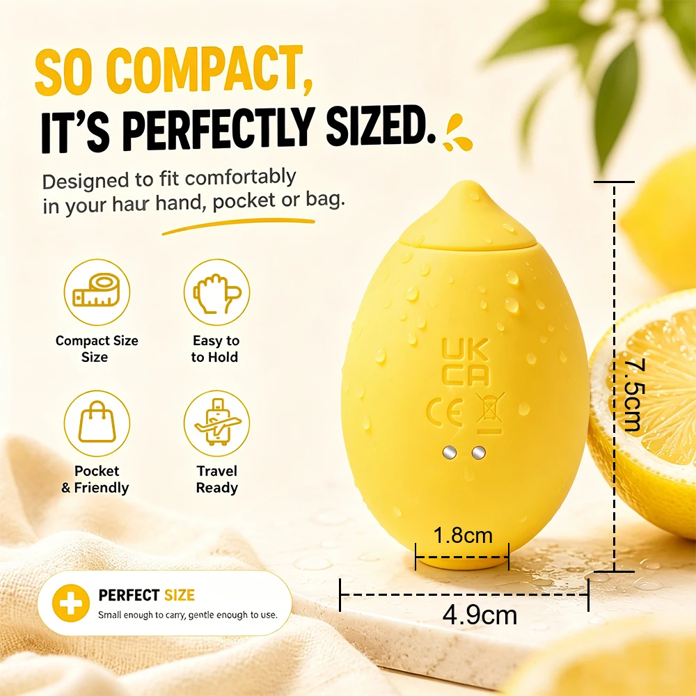 Lemon Sucking Vibrator Oral Clit Suction Massager Nipple Stimulator 10 Modes Silicone Female Masturbator Sex Toy 18+ - Image 6