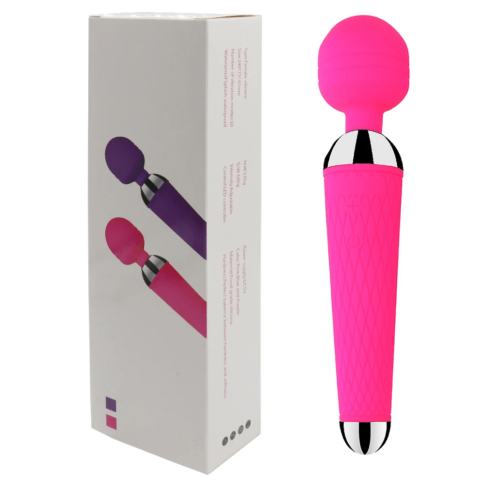 Powerful Oral Clit Vibrators USB Charge Av Magic Wand Vibrator Anal Massager Adult Sex Toys For Women Safe Silicone Sex Product - Image 12