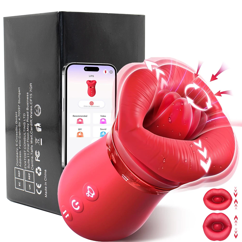 Mouth Sucking Vibrator 10 Tongue Licking Rose Toy Anal Clit Nipple Stimulator Female Couples Sex Toys for Women Adult Sex Games - Image 9