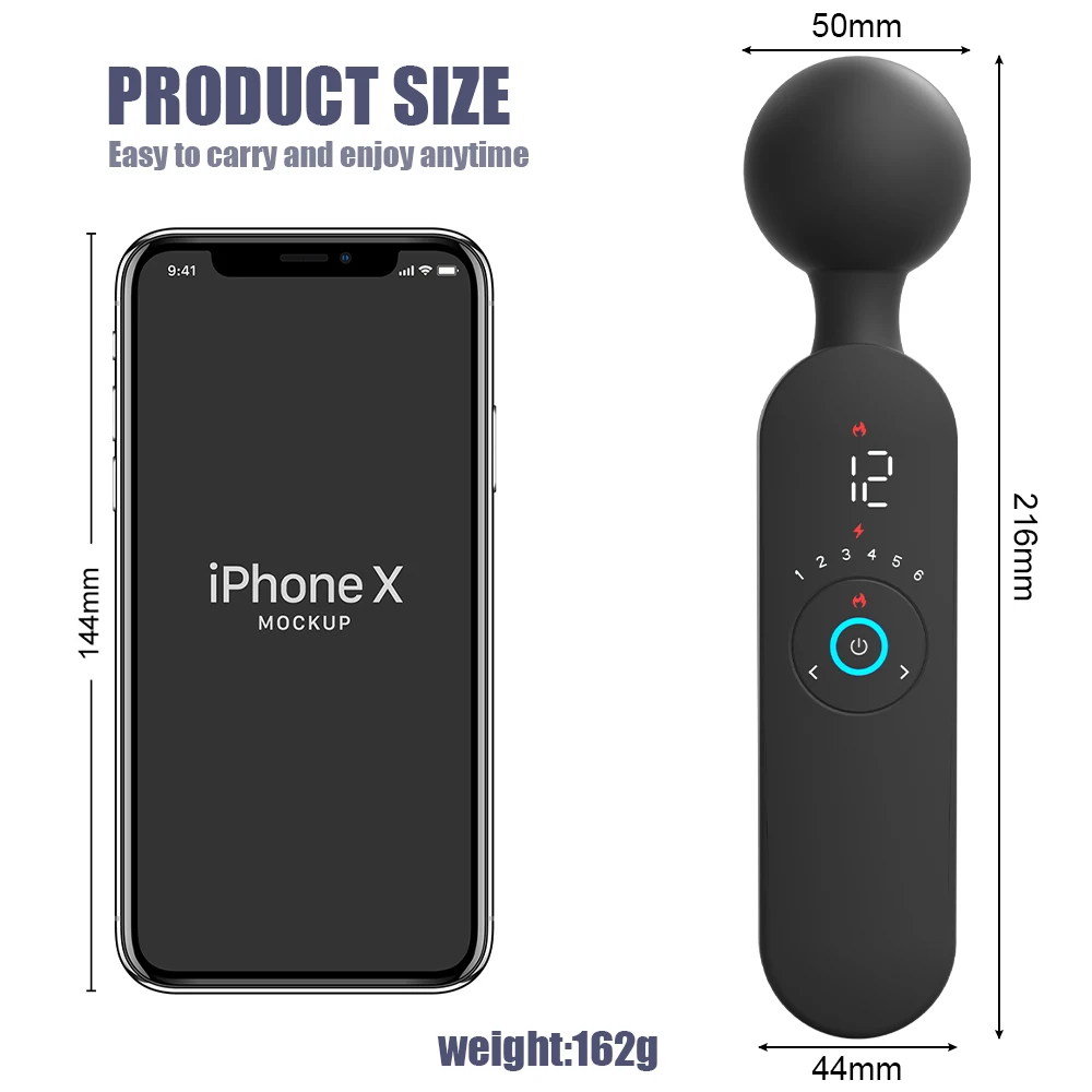 Smart AV Magic Wand Vibrator High Frequency Fast Scream Orgasm G Spot Clit Stimulator Nipple Massager Adults Sex Toys for Women - Image 4