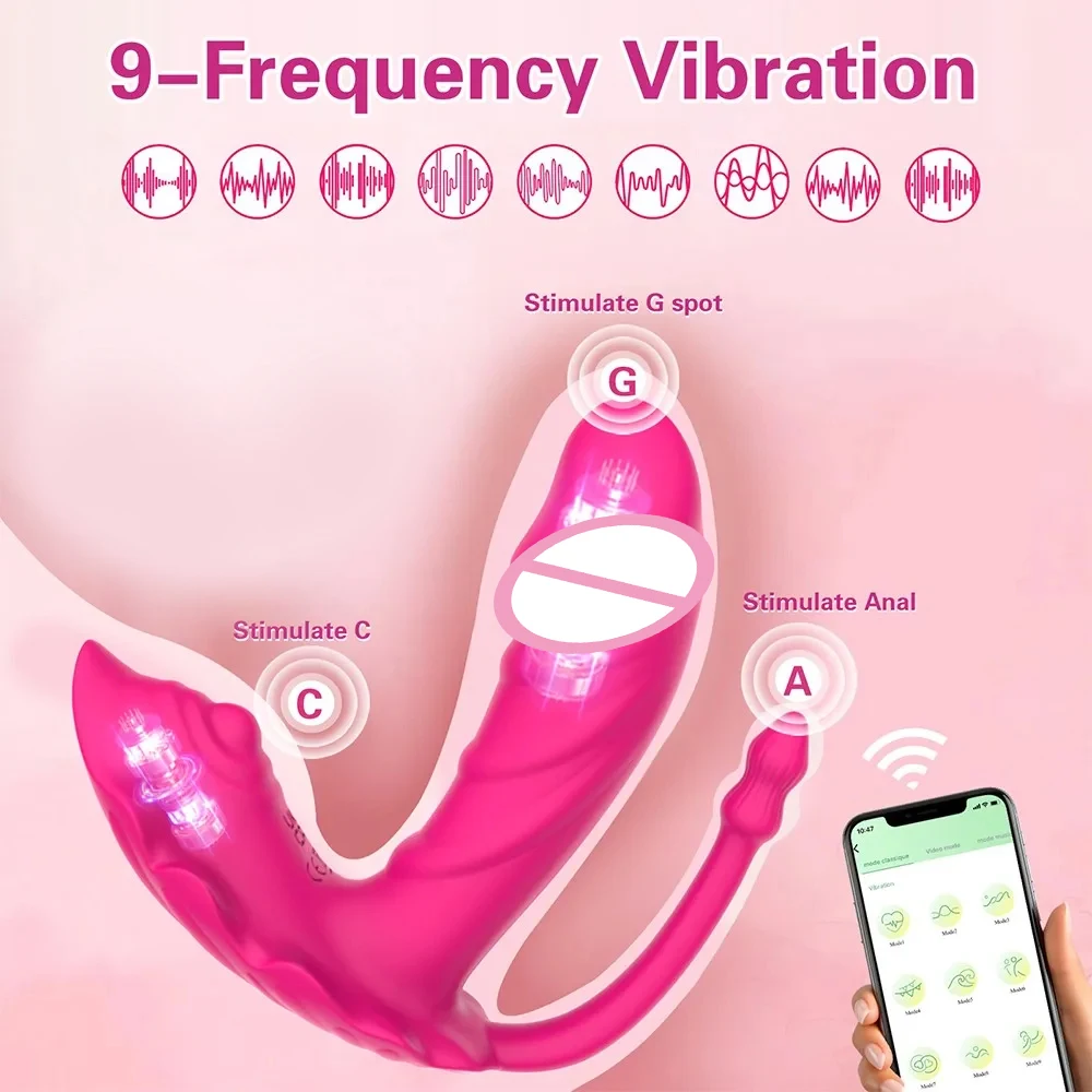 Rabbit Sex Toys for Women Anal Dildo App Remote Controlled Wearable Vibrator 9 Modes G Spot Clitoralis Stimulation Adult Product - Image 5