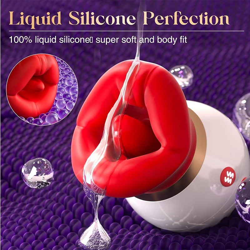 Mouth-Shaped Sucking Vibrator Tongue Licking Nipple Anal Clit Sucker Sexy G Spot Clitoral Stimulator Couples Sex Toy for Woman - Image 5