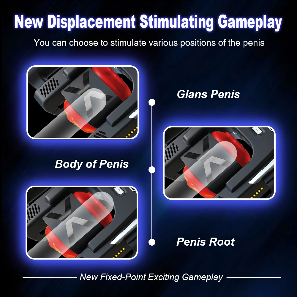 Handle Masturbator Cup Trainer Penis Stroking Telescopic Vibrating Cock Stroker Pocket Pussy Blowjob LCD Display Male Sex Toys - Image 3