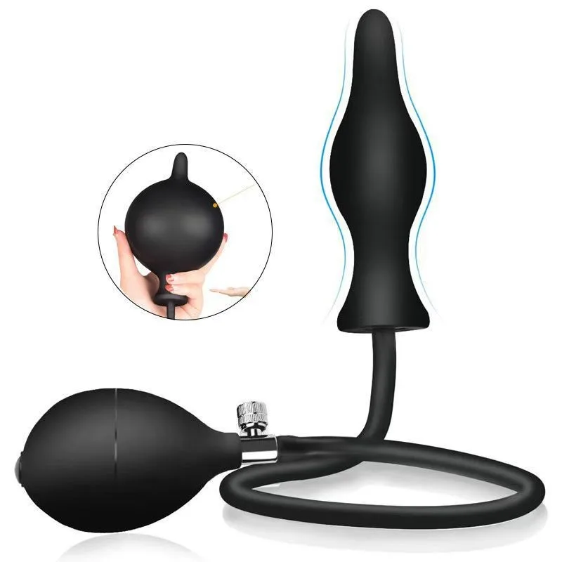 Inflatable Anal Plug with Metal Ball Extra Large Prostate Massager G-Spot Stimulator for Men & Women Premium Comfort Dilator - Image 3