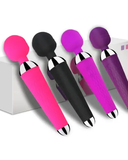 Powerful Oral Clit Vibrators USB Charge Av Magic Wand Vibrator Anal Massager Adult Sex Toys For Women Safe Silicone Sex Product