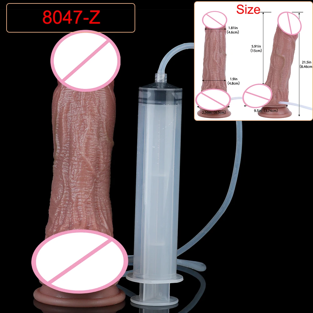 Deep Veins Ultra Squirting Dildo Silicone Skin Touch Long Ejaculating Butt Plug For Men Women G-Spot Stimulate 18+ Sex Toys - Image 17
