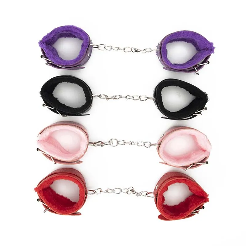 BDSM Sexy Bondage Handcuffs Ankle Cuffs Adjustable With Adult Game Erotic Sex Toy for Women Couples Pink Black Red - Image 2