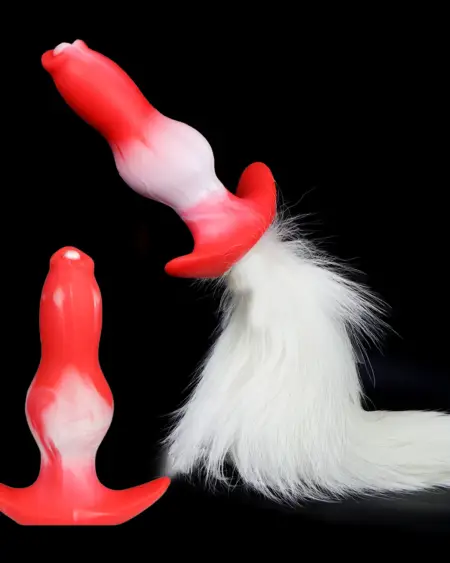 Anal Plug with Tail BDSM Adult Sex Game Cosplay 18+ Anal Dildo for Women Men Silicone Soft Butt Plug Gay Sex Toys for Party BDSM