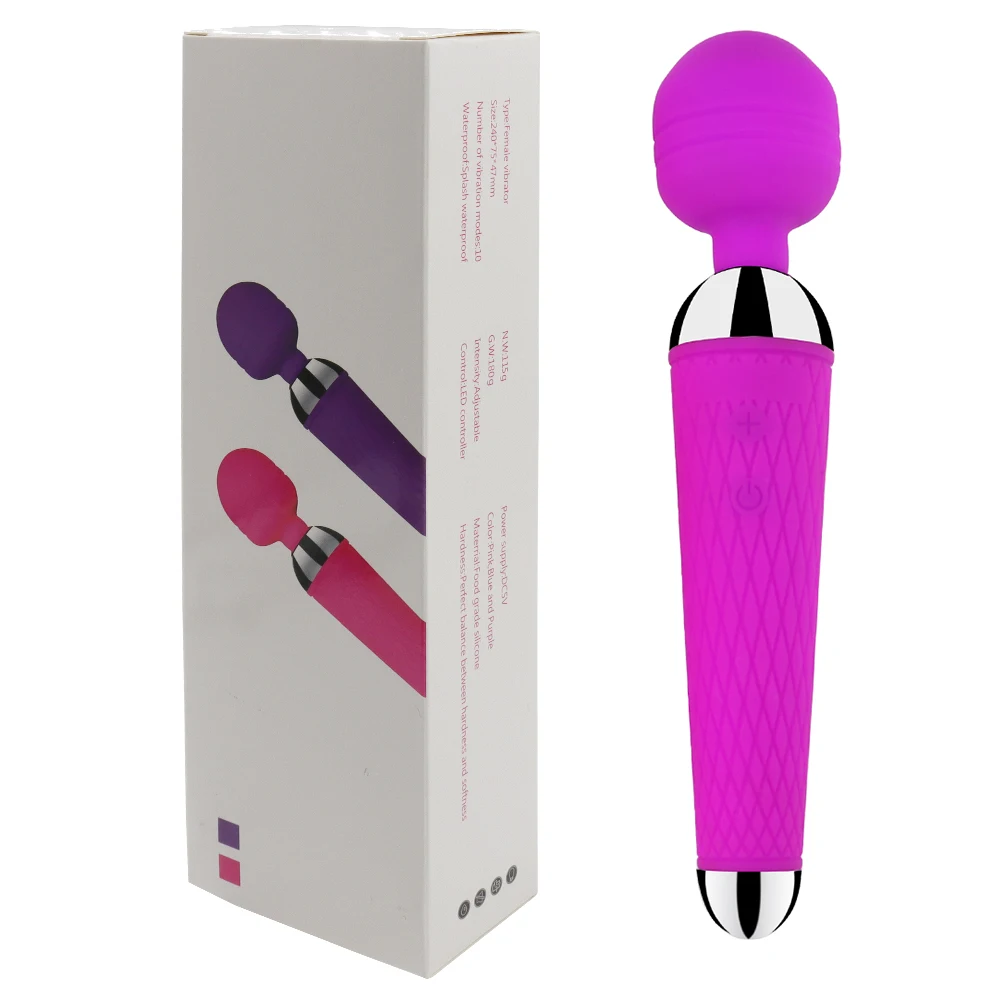 Powerful Oral Clit Vibrators USB Charge Av Magic Wand Vibrator Anal Massager Adult Sex Toys For Women Safe Silicone Sex Product - Image 11
