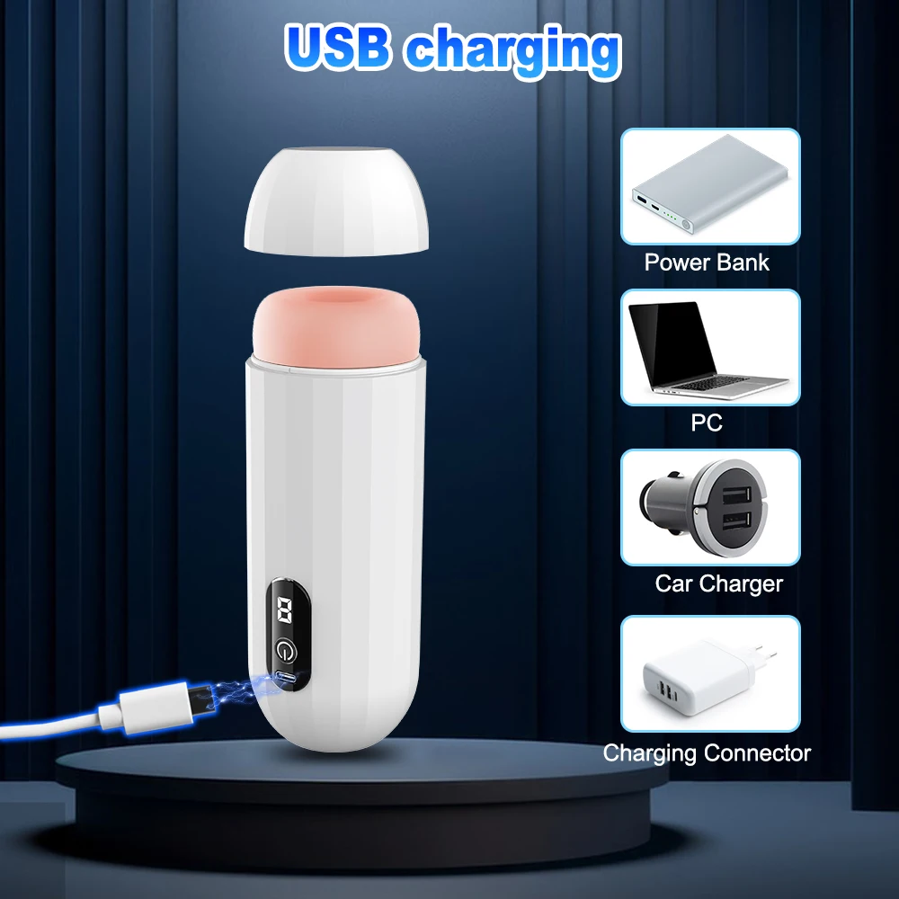 Automatic Sucking Mastubator Cup Male Delayed Exercise Long Lasting Trainer Pussy Blowjob Masturbation Machine Sex Toys for Men - Image 6