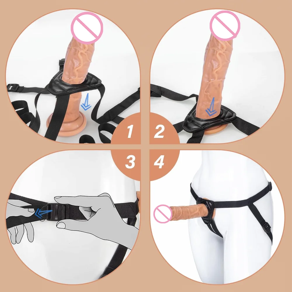 Strap On Dildo For Women Realistic Penis with Suction Cup G-spot Anal Dildos Belt Wearable Panties Dick Sex Toys For Adult Vagi - Image 6