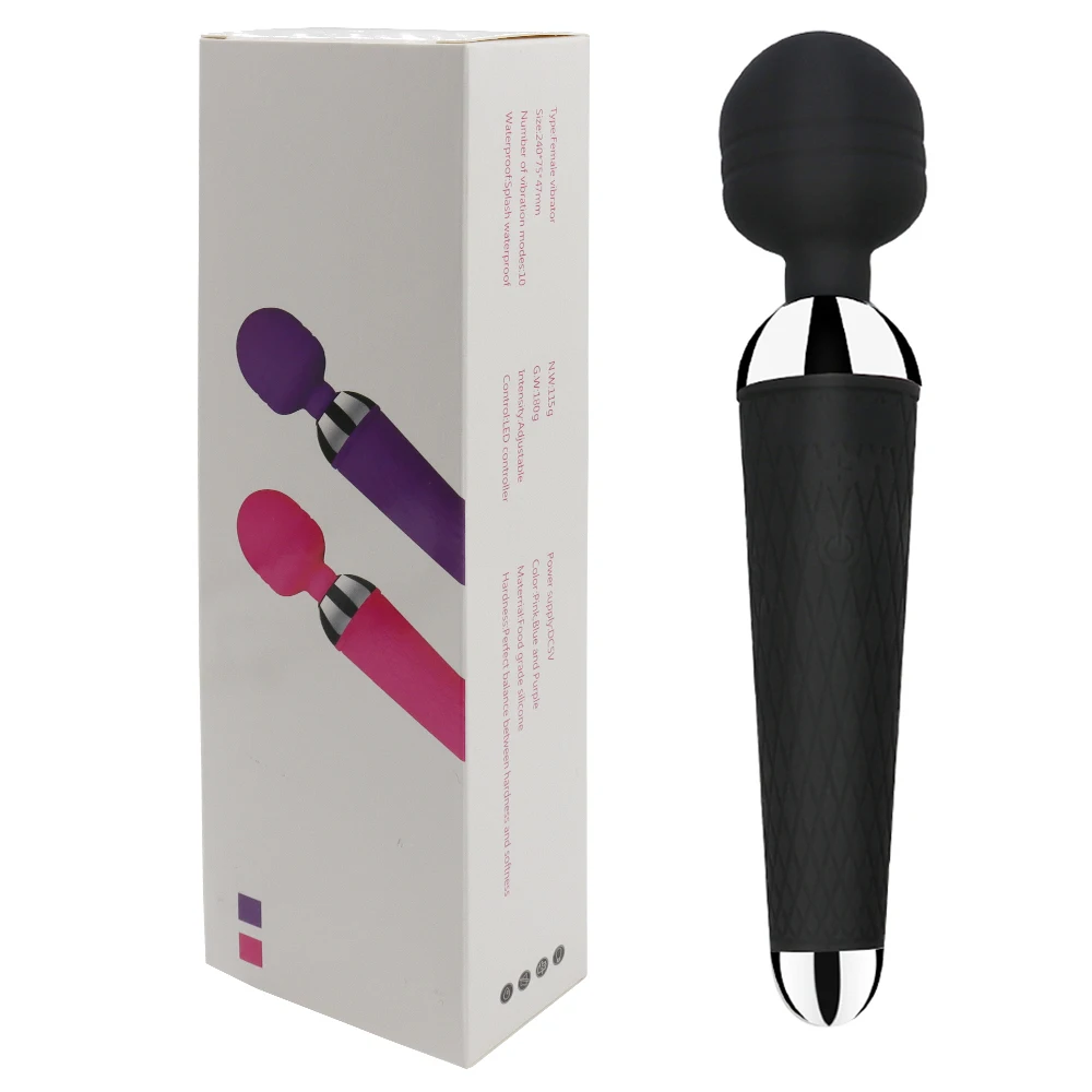 Powerful Oral Clit Vibrators USB Charge Av Magic Wand Vibrator Anal Massager Adult Sex Toys For Women Safe Silicone Sex Product - Image 14