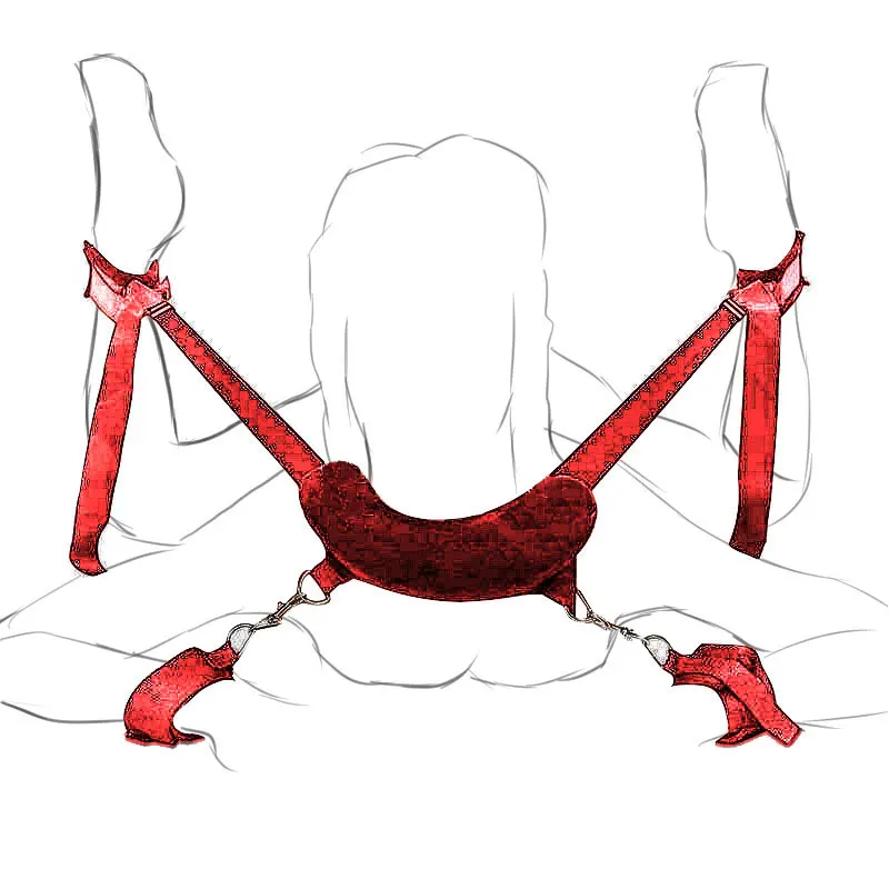 BDSM Bondage Gear Adjustable Handcuffs Ankle Cuffs Open Leg Restraint Fetish Sex Toys For Woman Couples Adult Games No Vibator - Image 4