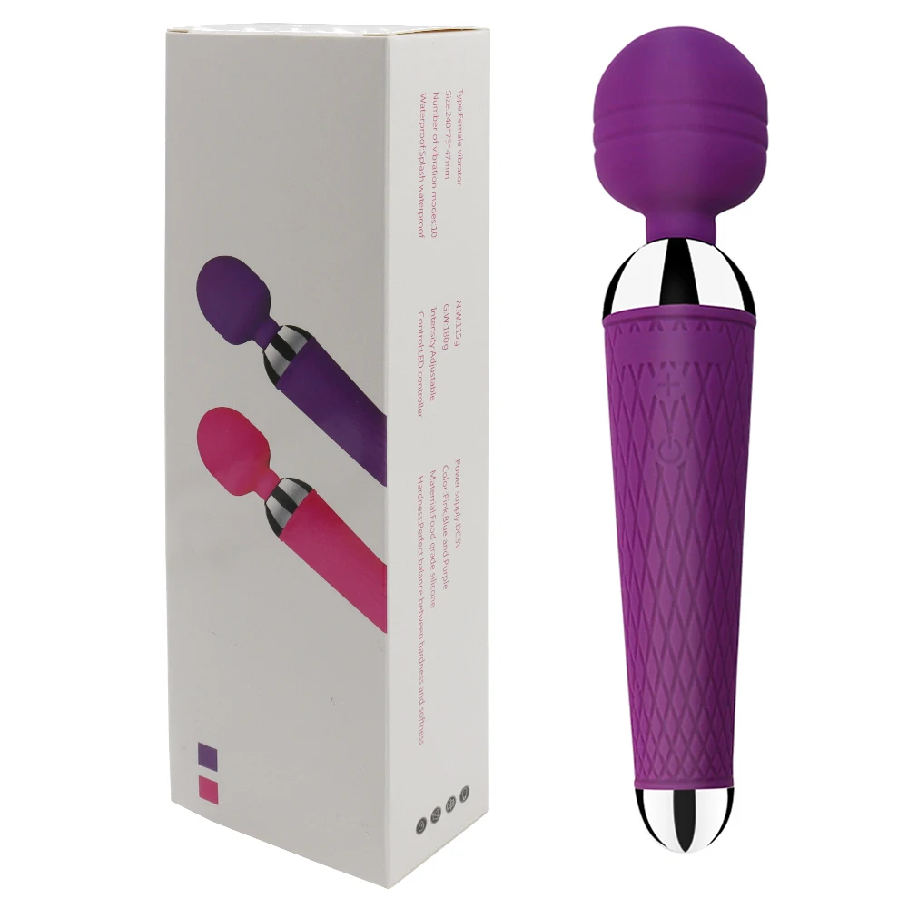 Powerful Oral Clit Vibrators USB Charge Av Magic Wand Vibrator Anal Massager Adult Sex Toys For Women Safe Silicone Sex Product - Image 13