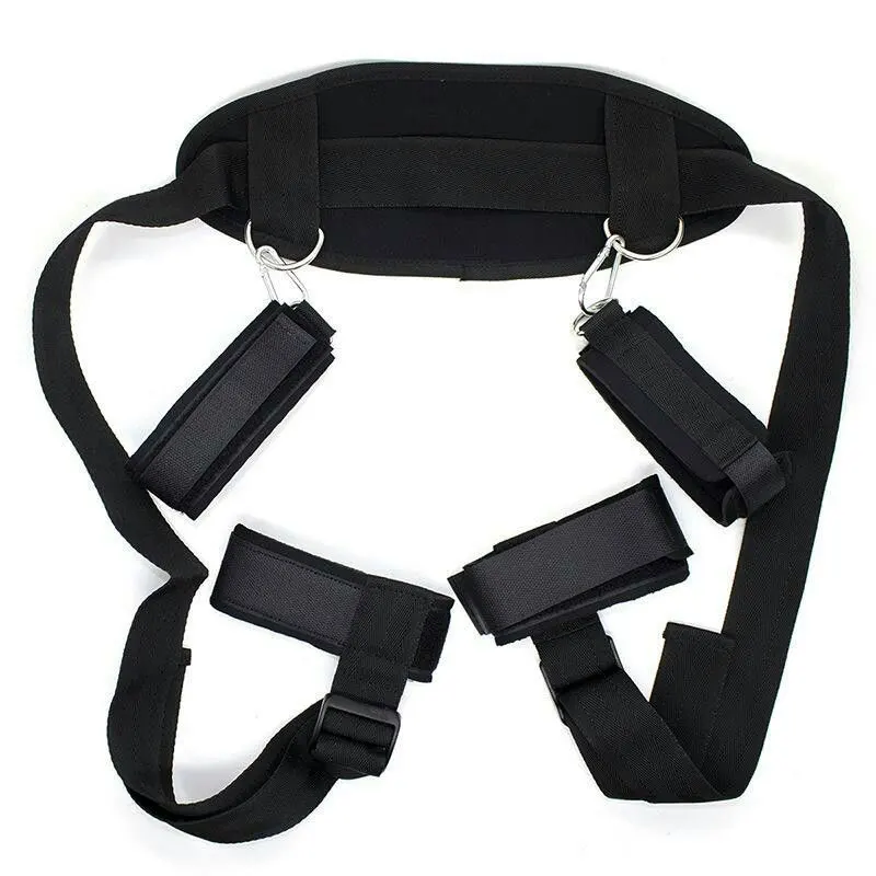 BDSM Sex Toys For Coupels Flirting Adjustable Erotic Handcuffs Neck Ankle Bondage Restraints Harness Open Chastity Adult Games - Image 2