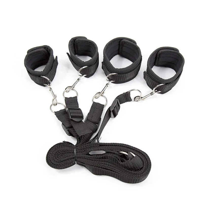 Restraint Erotica Binding Sex Forced Split Leg Straps Neck Wrist Bdsm Bondage Set Sex Toys For Woman Couples Product No Vibrator - Image 10