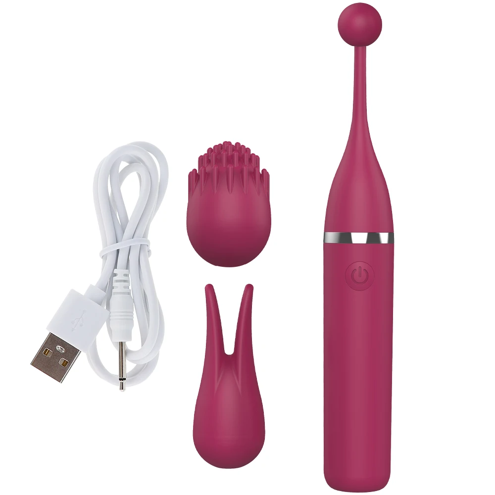 Female Clitoris 3 Caps Replaceable Vibrator G Spot Masturbation Massage Sex Toy Suitable For Women Couples Adult Products Erotic - Image 12