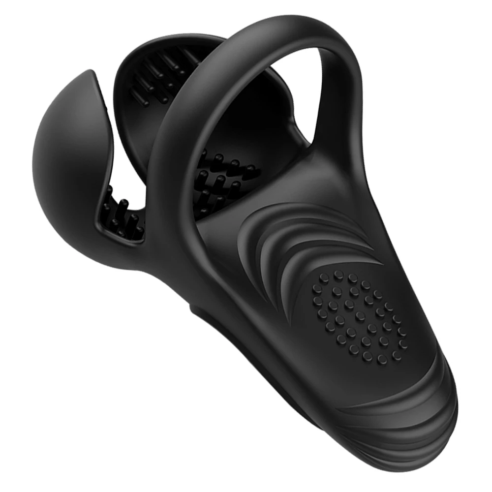 Penis Ring Vibrator For Men Delay Ejaculation Testicle Stimulator Vibrating Cock Ring Adult Sex Toys Male Penisring Massage - Image 9