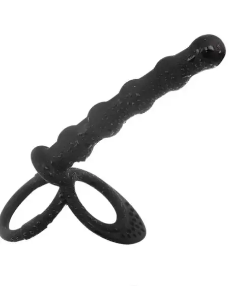 Double Penetration Dildo Dual Stimulation Vibrator for Couples, Anal Beads, G-Spot Massager, Cock Ring, Adult Sex Toys