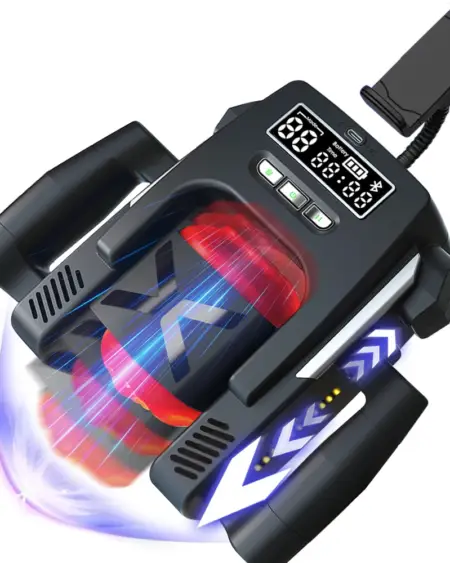 Handle Masturbator Cup Trainer Penis Stroking Telescopic Vibrating Cock Stroker Pocket Pussy Blowjob LCD Display Male Sex Toys
