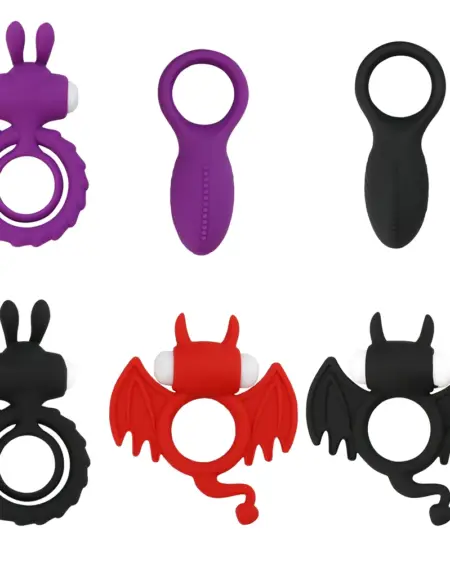 Dual Vibrating Cock Ring Dick Penis Ring Cockring Soft Silicone Adult Sex Toys for Men for Couples Enhancing Harder Erection