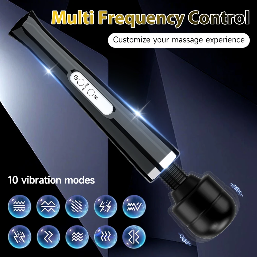 Powerful Big Size Magic Wand Vibrator G Spot Clitoris Vaginal Stimulator Massage Strong Vibration Adult Sex Toys for Woman - Image 2