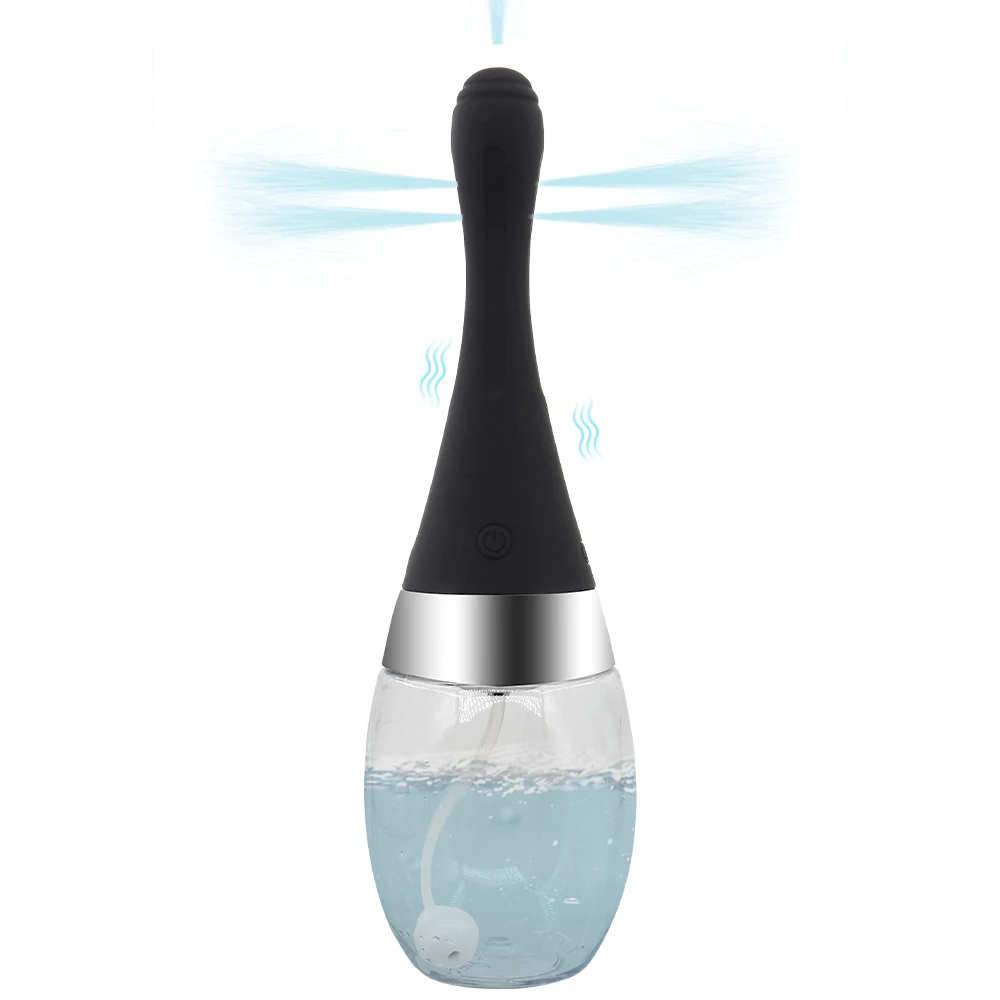 Fully Automatic Enema Cleaning Container Vagina Anal Cleaner Douche Bulb Design Silicone Health Wash Tool Sex Toys for Women Men