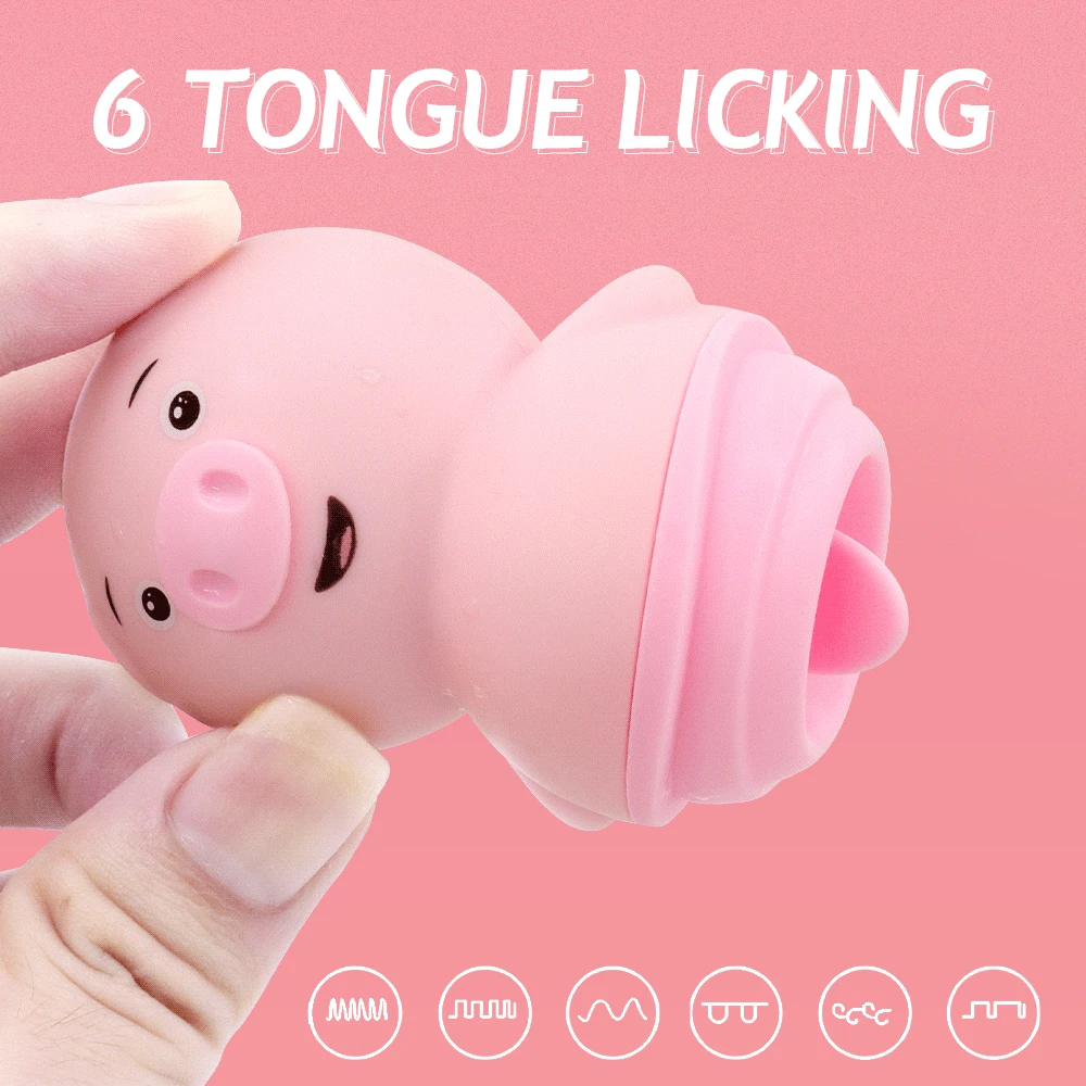 Sexy Pig Clitoris Licking Sucking Vibrator for Woman Clit Nipple Sucker Massager Blowjob Fast Orgasm Sex Toys Adult Erotic Goods - Image 2