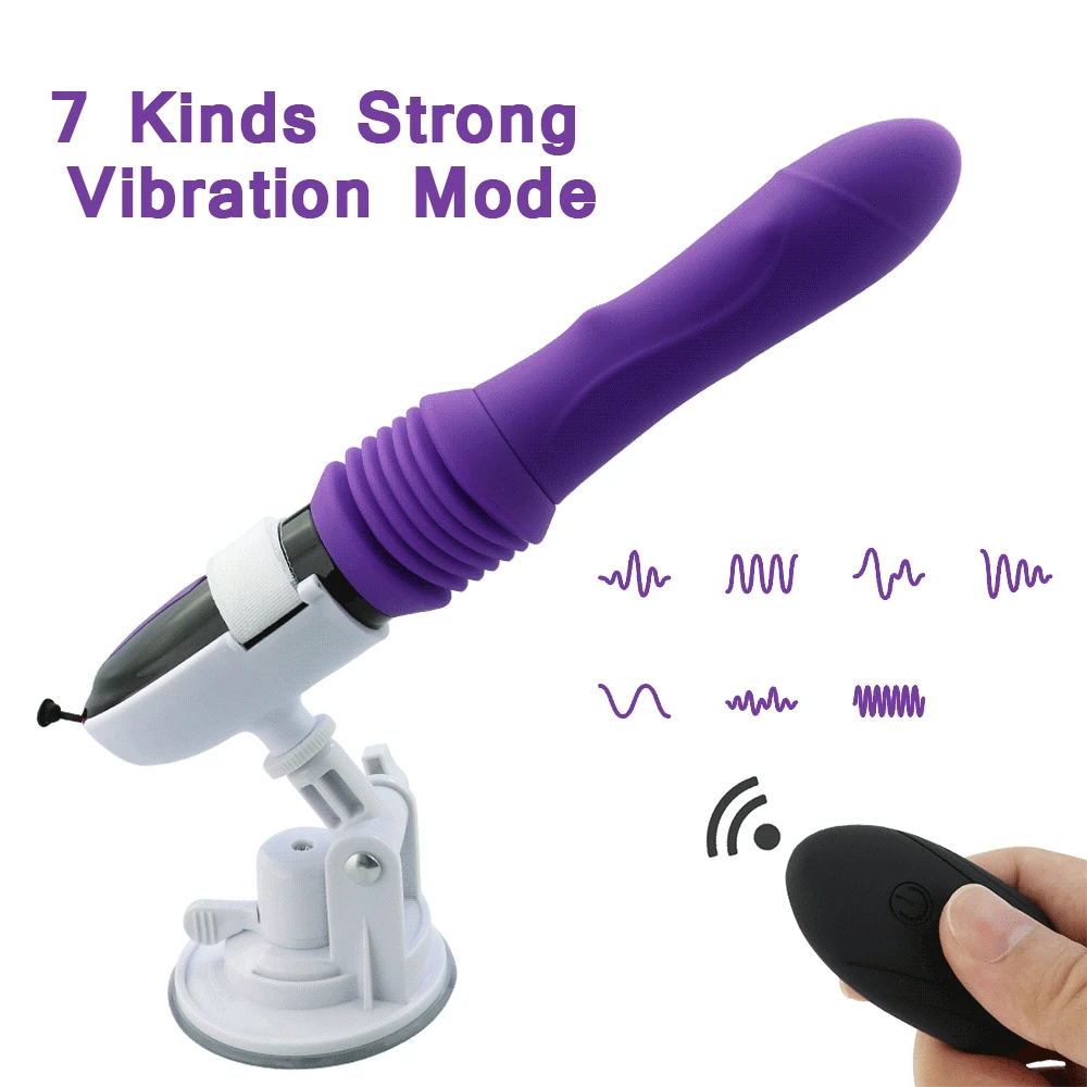 Automatic Thrusting Big Dildo Vibrator Remote Control Vaginal G Spot Massager Retractable Masturbators Adult Sex Toys for Women - Image 2