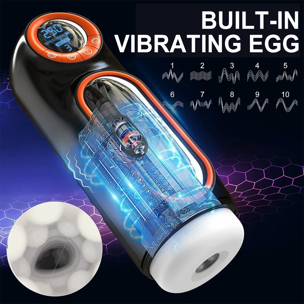 Male Masturbators Electric Pocket Pussy Male Masturbator Cup 10 Mode Thrusting 4 Suction for Penis Stimulation Sex Toys for Men - Image 2