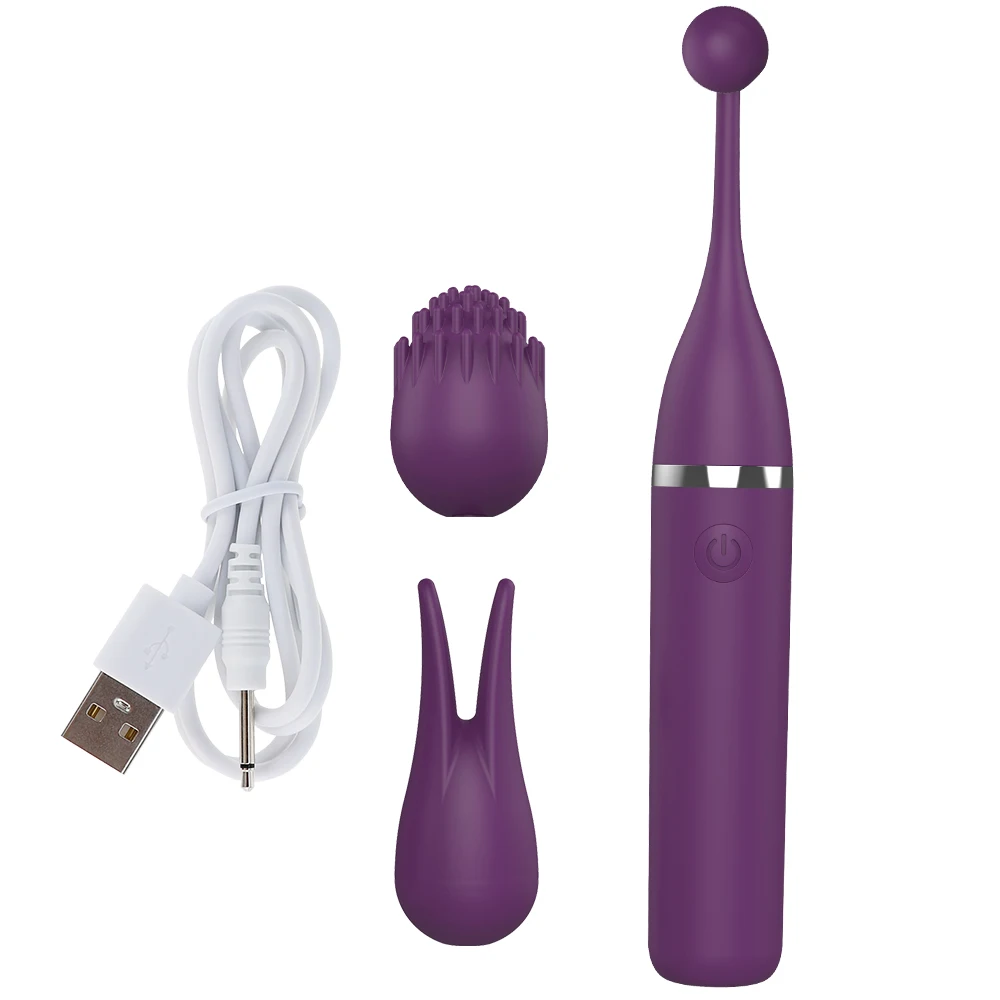 G Spot Tease Stick Vibrators for Women Clitoris Pussy Stimulation Erotic Female Masturbator Adult Sex Toys Comes 3 Massage Heads - Image 11