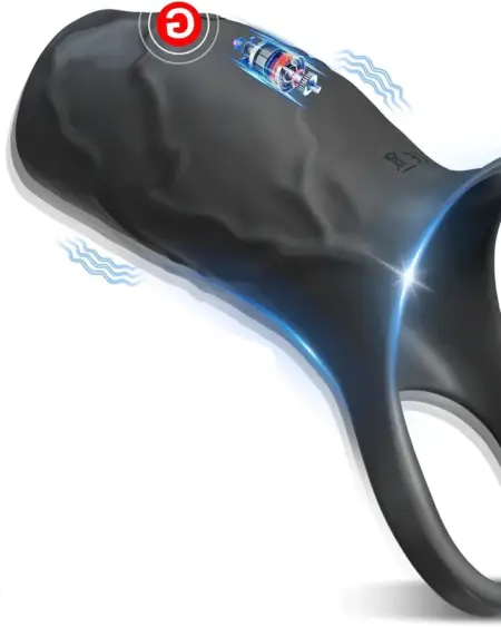 Vibrating Penis Sleeve Cock Ring Penis Ring Vibrator Penis Extender G Spot Stimulation Male Couples Adult Sex Toys for Men