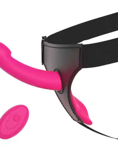 Strap-On Vibrating Dildo Adjustable Harness Vibrator with 10 Vibration Modes Wearable Harness Sex Toy for Female Couple Lesbians