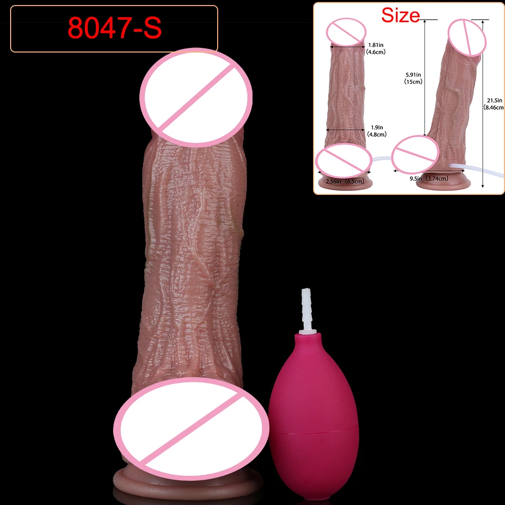Deep Veins Ultra Squirting Dildo Silicone Skin Touch Long Ejaculating Butt Plug For Men Women G-Spot Stimulate 18+ Sex Toys - Image 16