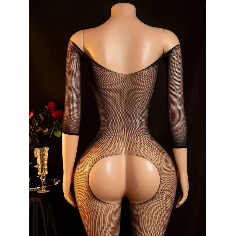 Exotic Body Stockings Crotchless Sex Costumes Adult Bondage Toys Erotic Women Open Pantyhose Porn Transparent Bra Sexy Lingerie - Image 3