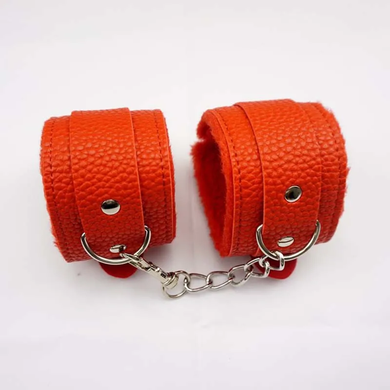BDSM Sexy Bondage Handcuffs Ankle Cuffs Adjustable With Adult Game Erotic Sex Toy for Women Couples Pink Black Red - Image 4