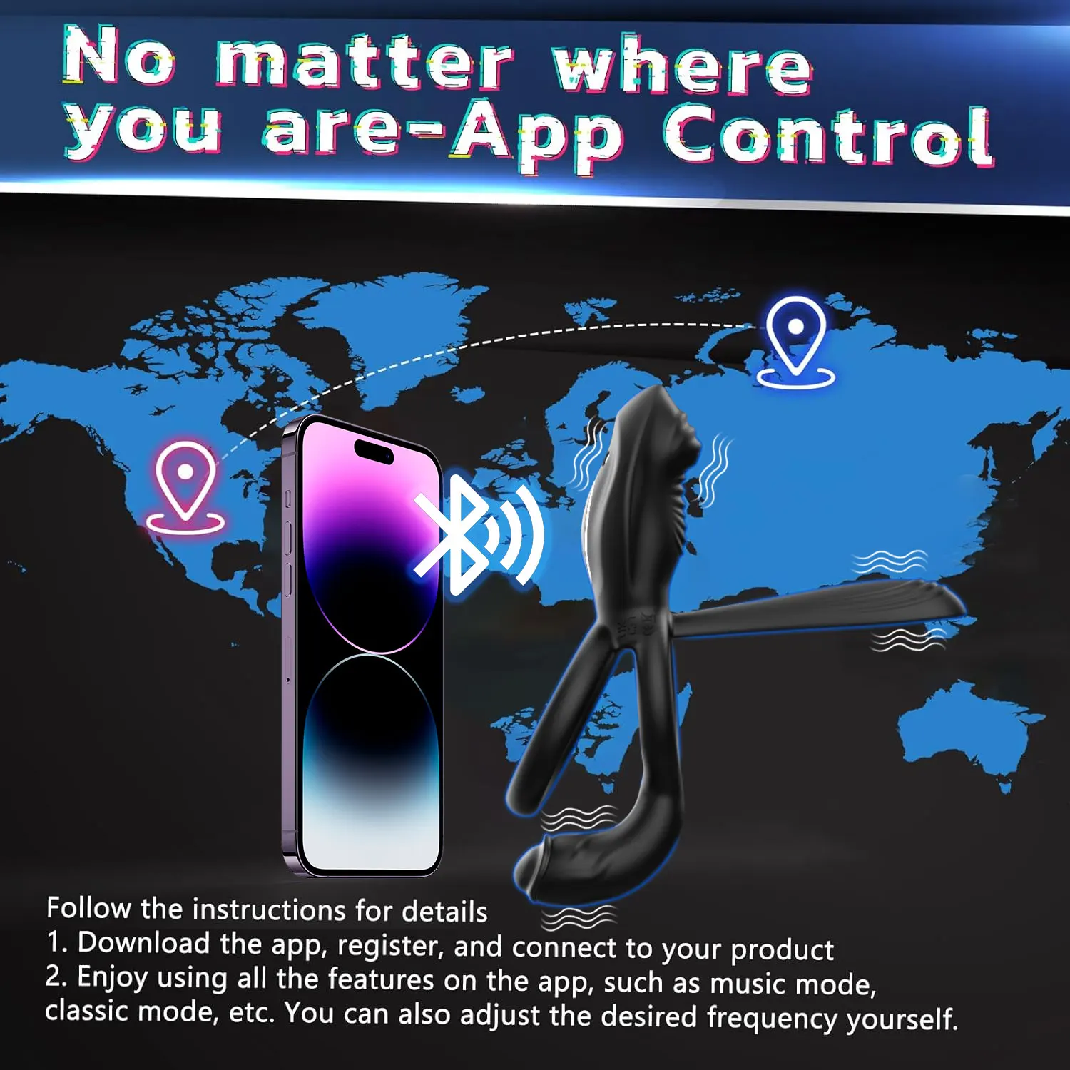 Penis Ring Vibrator For Men Delay Ejaculation G Spot Stimulation Clitoral Cock Ring 9 Vibrating Adult Sex Toy for Couples - Image 5