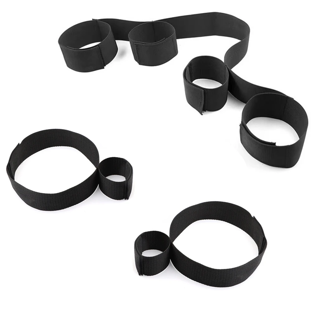 Sex Toys For Woman Couples Handcuffs Set BDSM Bondage Gear Bed Restraints Rope Strap Adult Game Goods Wrists & Ankle Cuffs - Image 2
