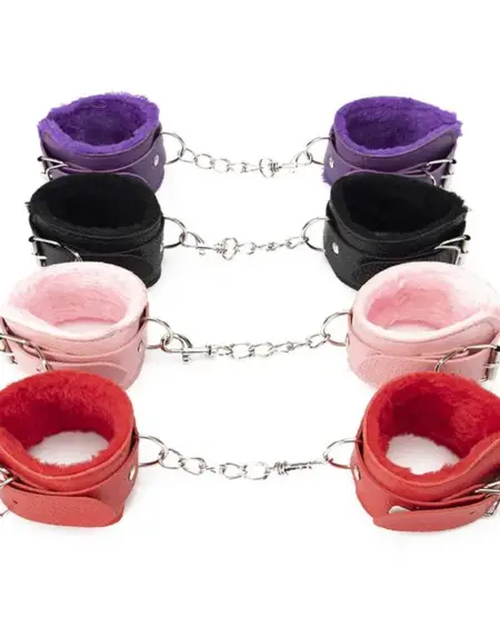 BDSM Sexy Bondage Handcuffs Ankle Cuffs Adjustable With Adult Game Erotic Sex Toy for Women Couples Pink Black Red