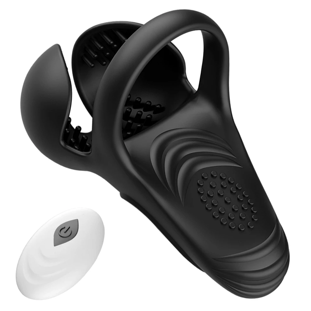 Penis Ring Vibrator For Men Delay Ejaculation Testicle Stimulator Vibrating Cock Ring Adult Sex Toys Male Penisring Massage - Image 10