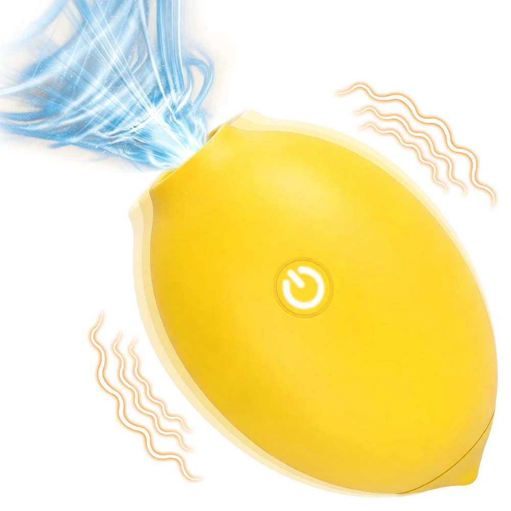 Lemon Sucking Vibrator Oral Clit Suction Massager Nipple Stimulator 10 Modes Silicone Female Masturbator Sex Toy 18+