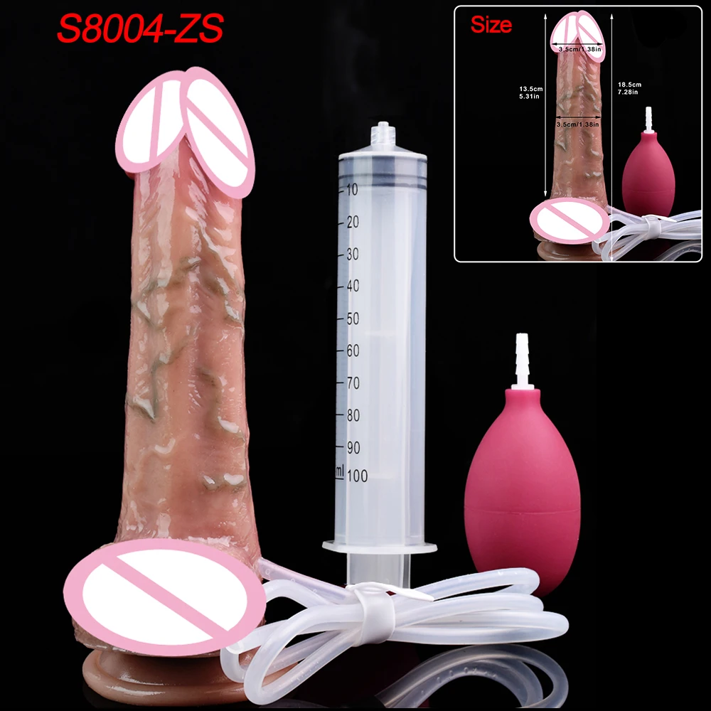 Deep Veins Ultra Squirting Dildo Silicone Skin Touch Long Ejaculating Butt Plug For Men Women G-Spot Stimulate 18+ Sex Toys - Image 21