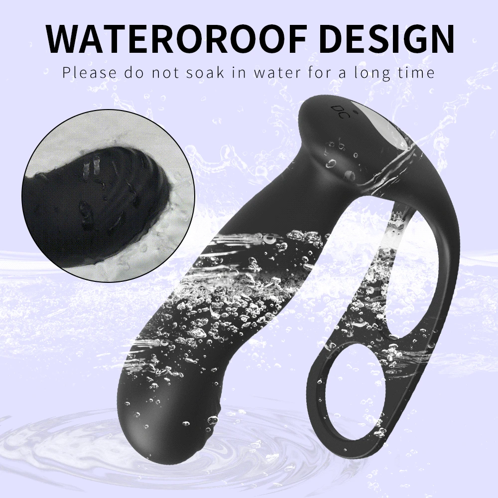 Male APP Anal Vibrator 3 in 1 Vibrating Cock Ring G Spot Prostate Massager 10 Speed Butt Plug Stimulator Couples Sex Toy for Men - Image 4