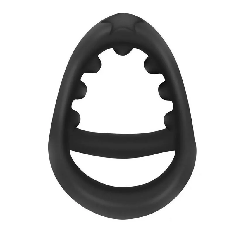 Silicone Penis Rings Cock Ring Erection Enhancing Triangular Penis Ring With Massage Beads Delayed Ejaculation Sex Toys For Men - Image 5