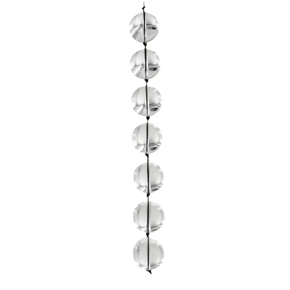 Premium Glass Anal Beads Crystal Balls – Unisex Butt Plug with Finger Loop, Smooth Big Adult Erotic Toys for Men/Women Safe Sex - Image 3