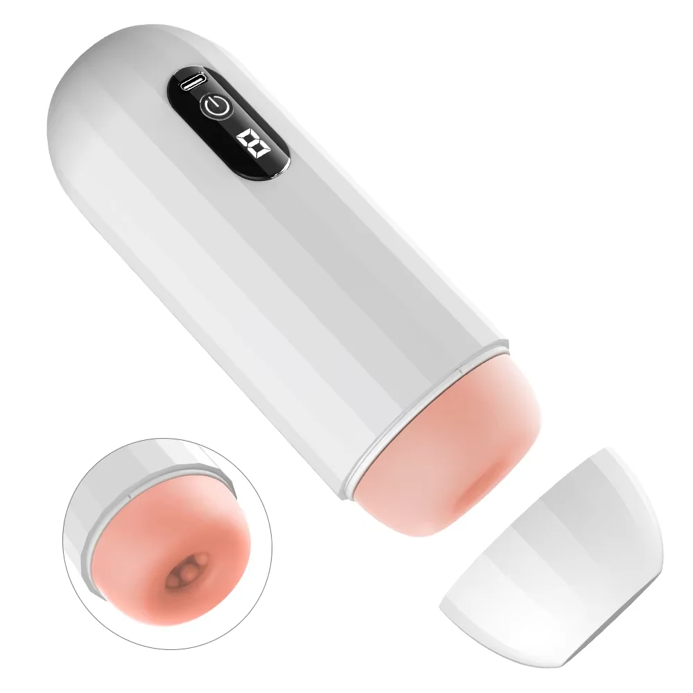 Automatic Sucking Mastubator Cup Male Delayed Exercise Long Lasting Trainer Pussy Blowjob Masturbation Machine Sex Toys for Men